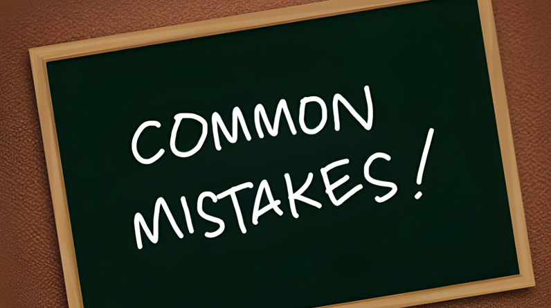 COMMAN MISTAKES COMMAN MISTAKES